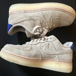 Nike Air Force 1 '07 LX, Beige & Purple, Women's size 7.5